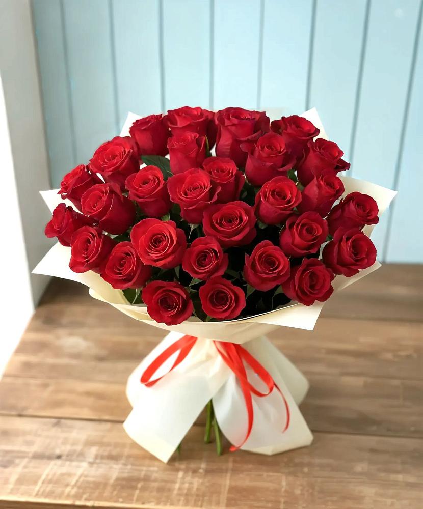 Букет 29 Красных роз в Кармалиновской