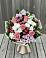 Букет цветов из: Альстромерии, Гвоздики, Розы и Хризантемы в Кармалиновской