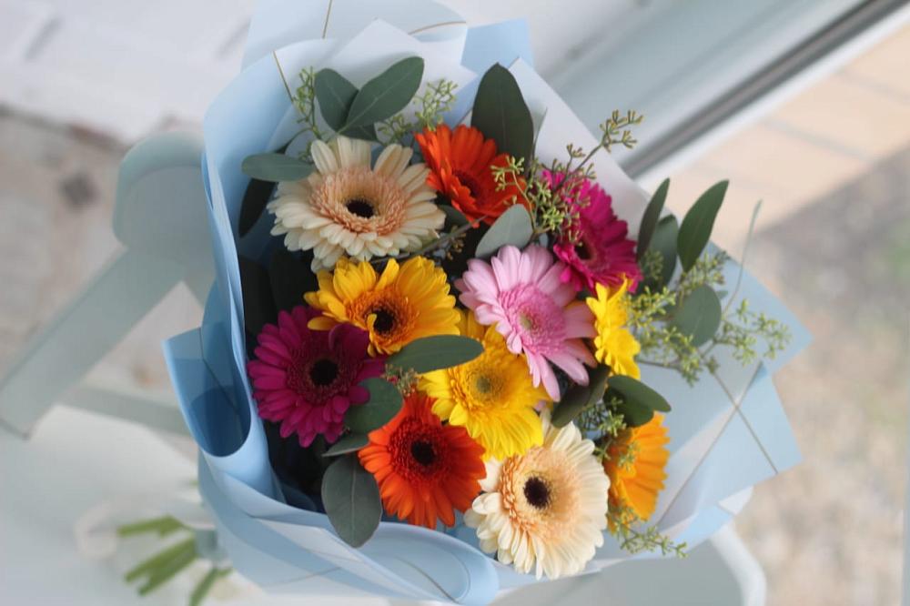 Букет цветов из: Герберы в Кармалиновской