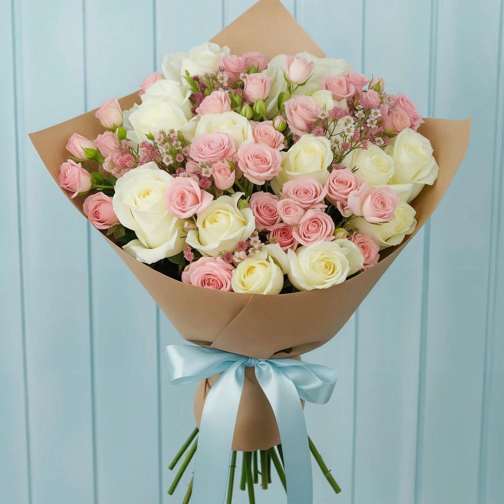 Букет цветов из: Розы в Кармалиновской