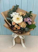 Букет цветов из:  Герберы и Хризантемы #REPLACE_PRED# Кармалиновской