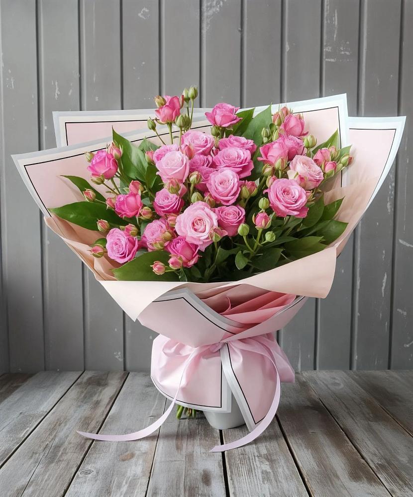 Букет Розовый кустик в Кармалиновской