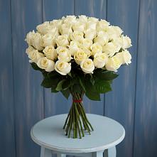 Букет 51 Белая роза Эдлесс Лав #REPLACE_PRED# Кармалиновской