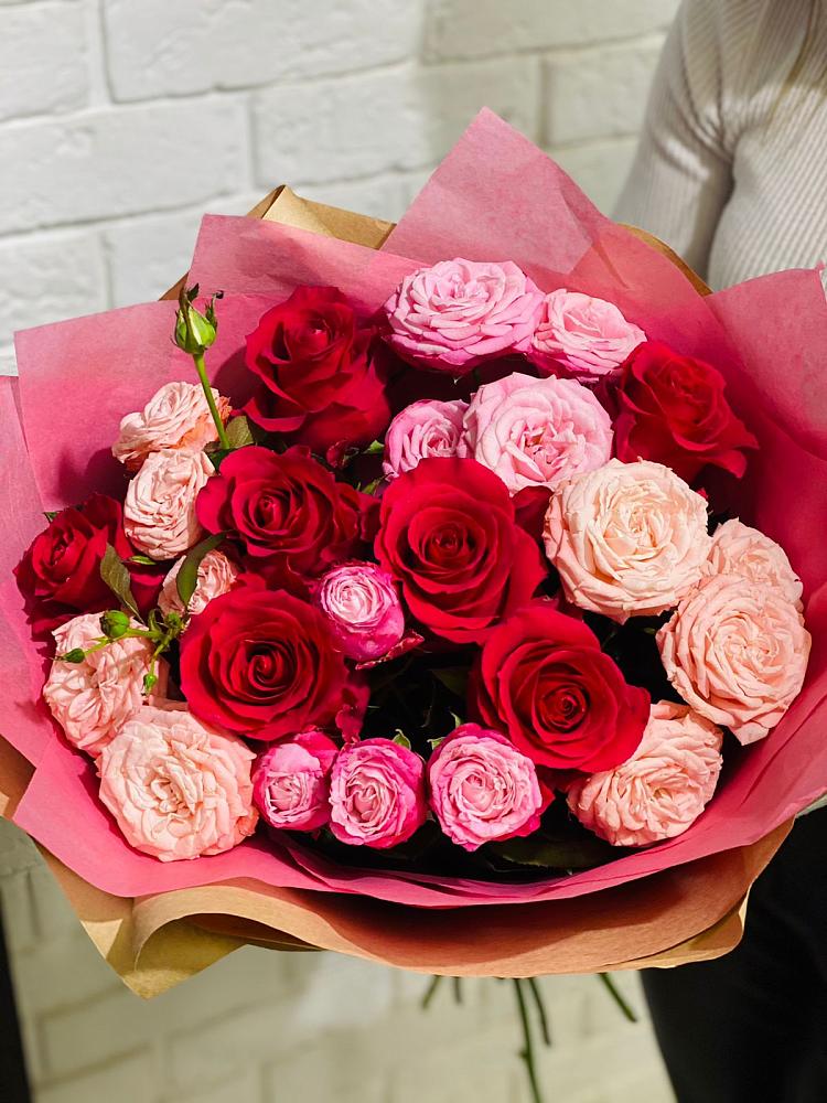 Букет цветов из: Розы в Кармалиновской