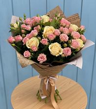 Букет цветов из:  Розы в Кармалиновской