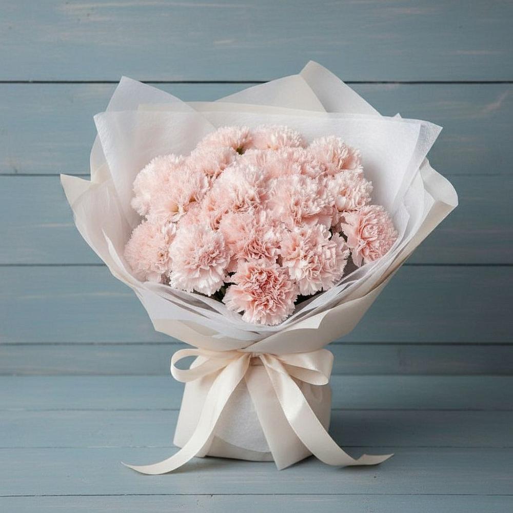 Букет цветов из: Гвоздики в Кармалиновской