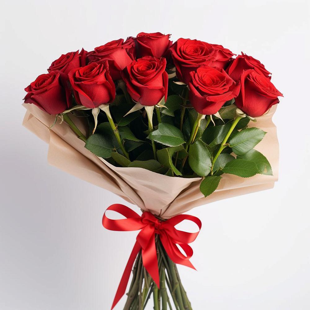 Букет 11 Красных роз Эдлесс Лав в Кармалиновской