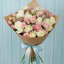 Букет цветов из:  Розы в Кармалиновской